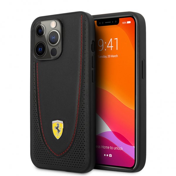 Ferrari iPhone 13 Pro Skal Perforerad Svart