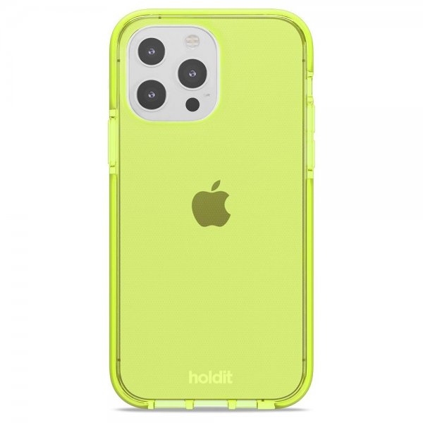 Holdit iPhone 13 Pro Skal Seethru Acid Green
