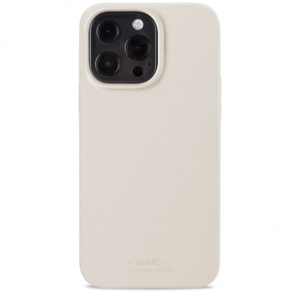 holdit iPhone 13 Pro Skal Silikon Light Beige