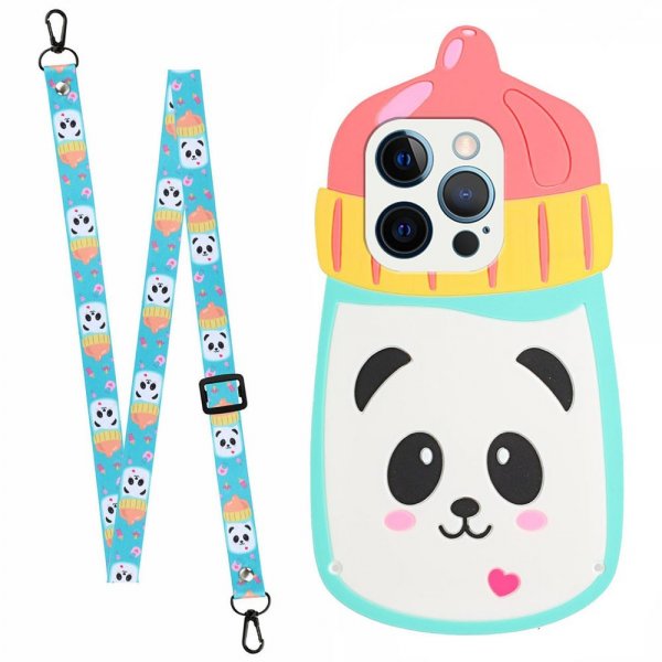 iPhone 13 Pro Skal Silikon 3D Panda