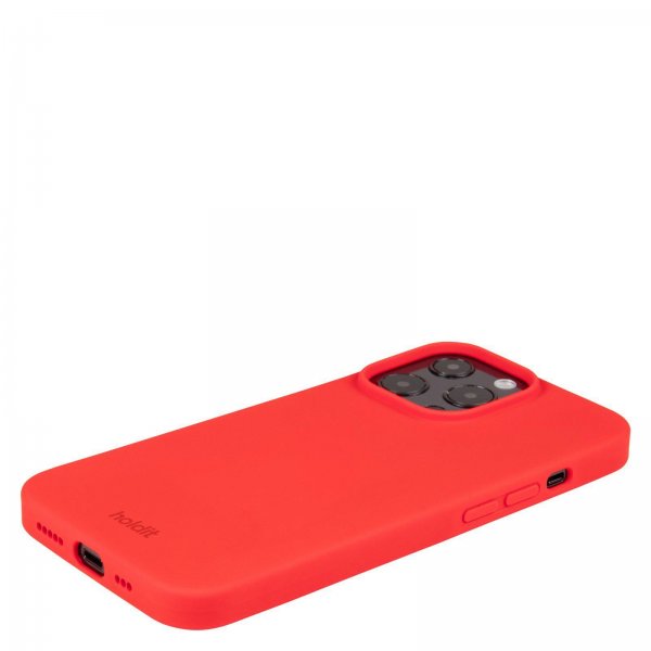 holdit iPhone 13 Pro Skal Silikon Chili Red