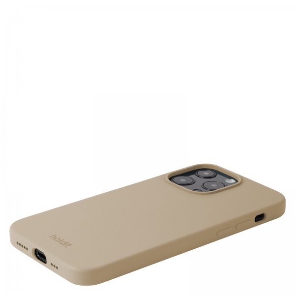 holdit iPhone 13 Pro Skal Silikon Latte Beige