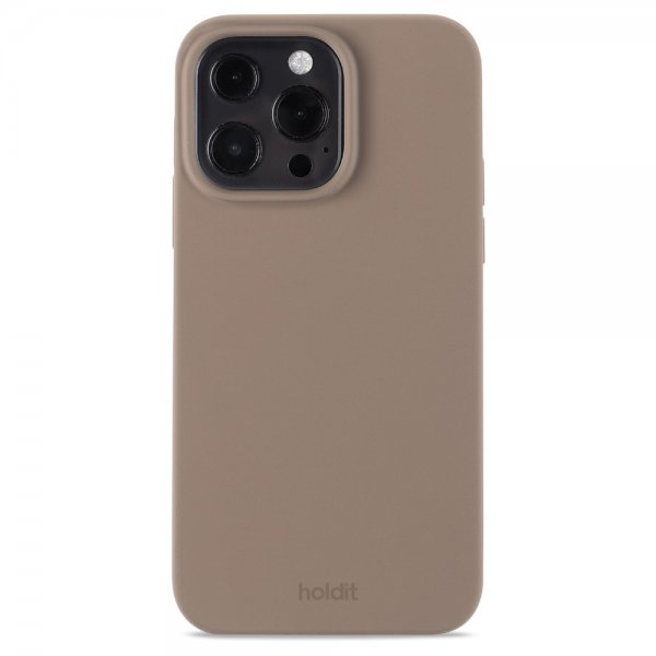 holdit iPhone 13 Pro Skal Silikon Mocha Brown