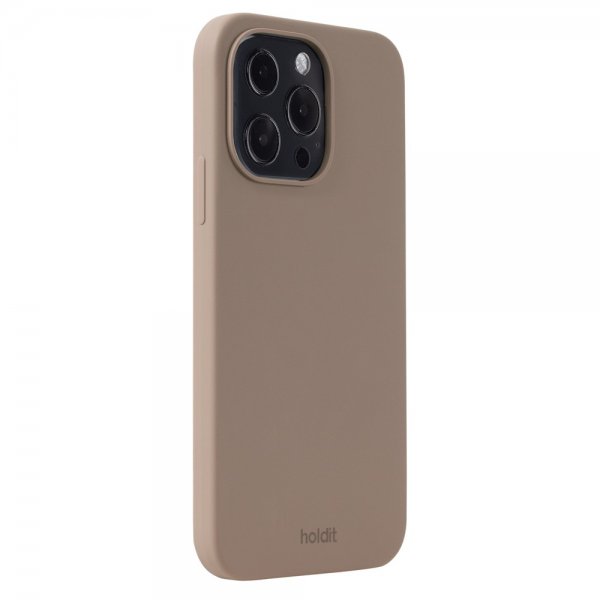 holdit iPhone 13 Pro Skal Silikon Mocha Brown