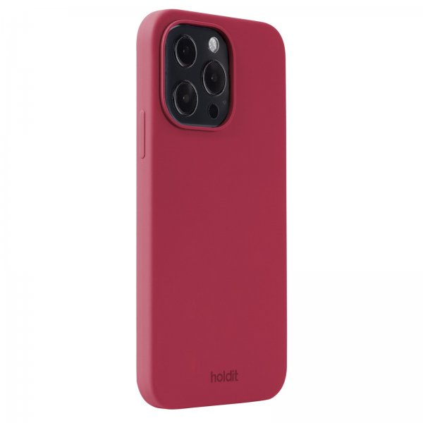 holdit iPhone 13 Pro Skal Silikon Red Velvet