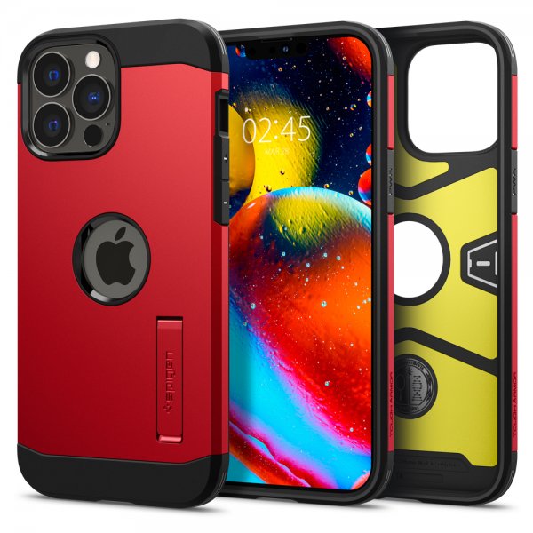 Spigen iPhone 13 Pro Skal Tough Armor Röd