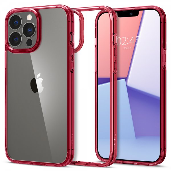 Spigen iPhone 13 Pro Skal Ultra Hybrid Red Crystal