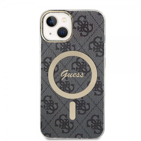 Guess iPhone 13 Skal 4G Pattern MagSafe Svart