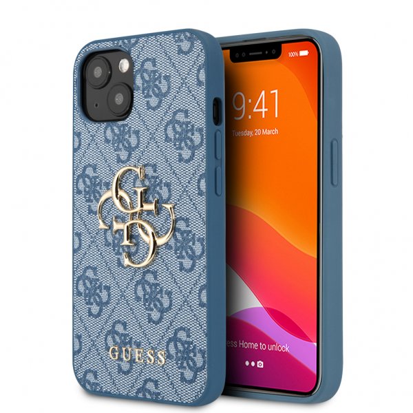 Guess iPhone 13 Skal Big Logo Blå