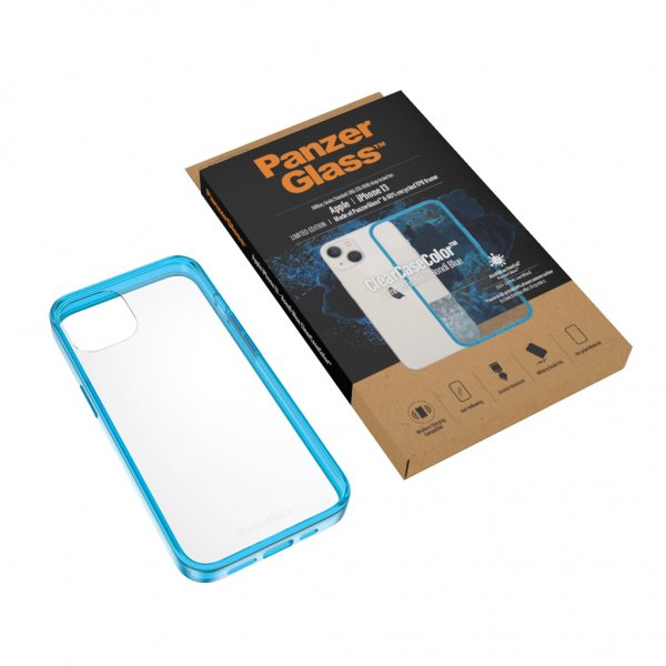 PanzerGlass iPhone 13 Skal ClearCase Color Bondi Blue