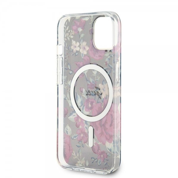 Guess iPhone 13 Skal Flower MagSafe Kaki