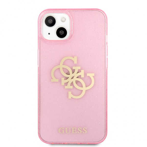 Guess iPhone 13 Skal Full Glitter Rosa