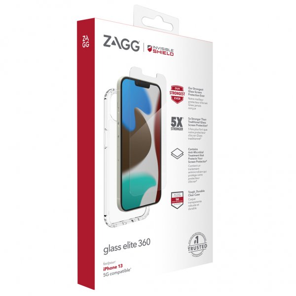 ZAGG InvisibleShield iPhone 13 Skal med skärmskydd Glass Elite 360