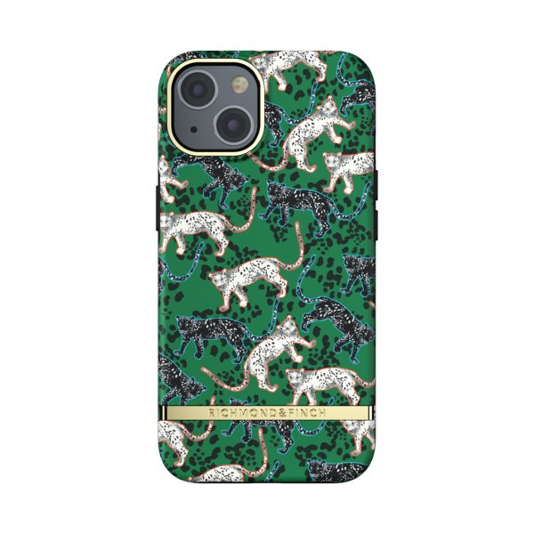 Richmond & Finch iPhone 13 Skal Green Leopard