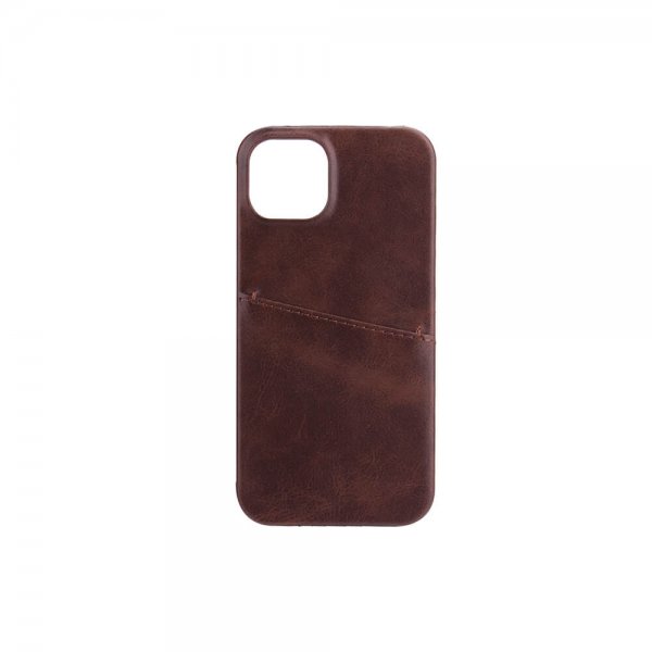 Onsala iPhone 13 Skal med ett Kortfack Brun