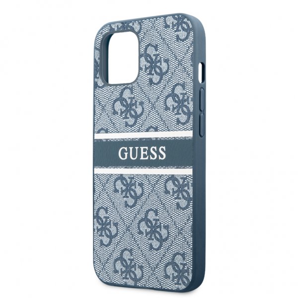 Guess iPhone 13 Skal Printed Stripe Blå