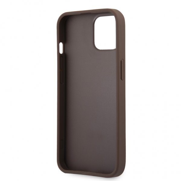 Guess iPhone 13 Skal Printed Stripe Brun