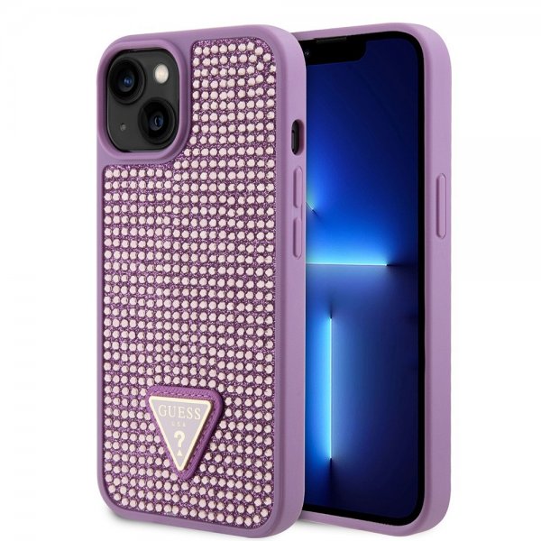 Guess iPhone 13 Skal Rhinestone Lila