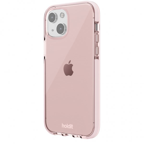Holdit iPhone 13 Skal Seethru Blush Pink