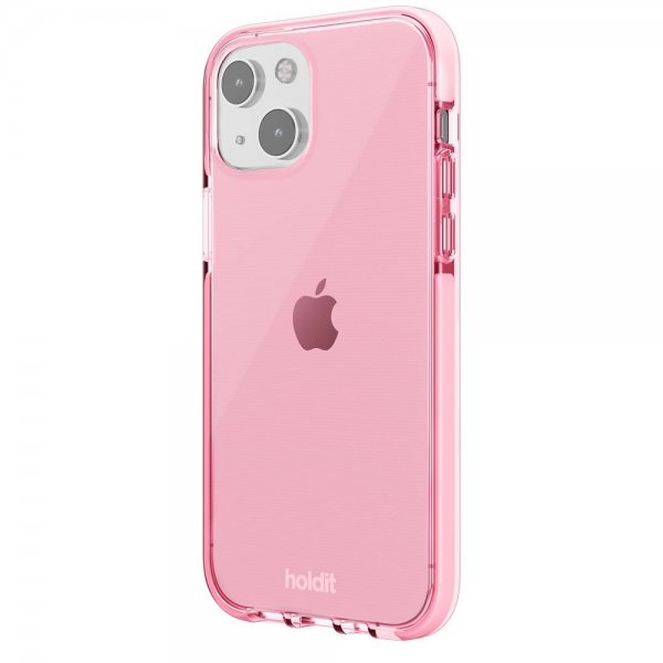 holdit iPhone 13 Skal Seethru Bright Pink