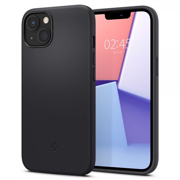 Spigen iPhone 13 Skal Silicone Fit Svart