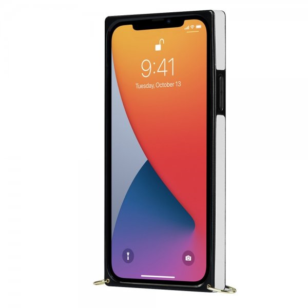 iPhone 13 Skal Square med Strap Vit