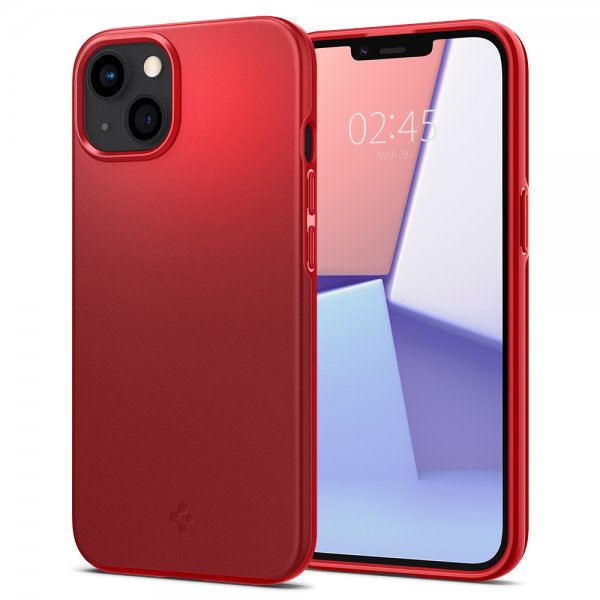 Spigen iPhone 13 Skal Thin Fit Röd
