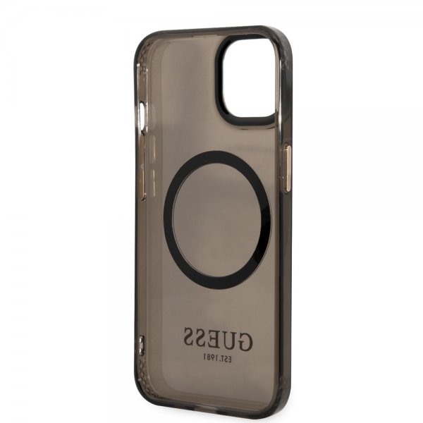 Guess iPhone 13 Skal Translucent MagSafe Svart