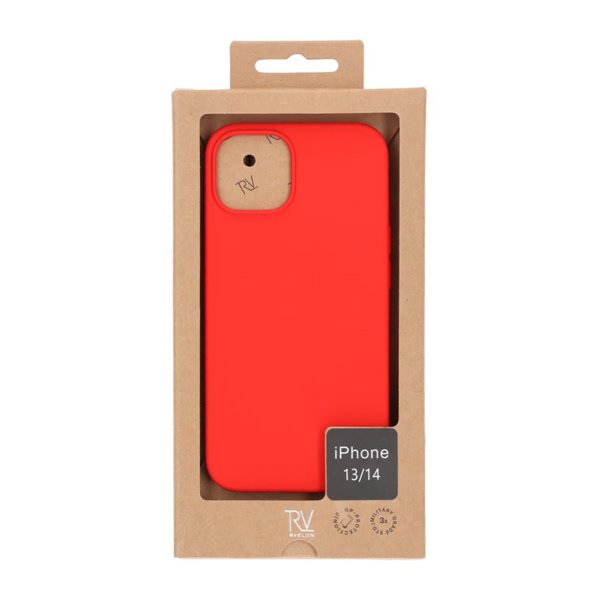 Rvelon iPhone 13/iPhone 14 Skal Silikon Röd