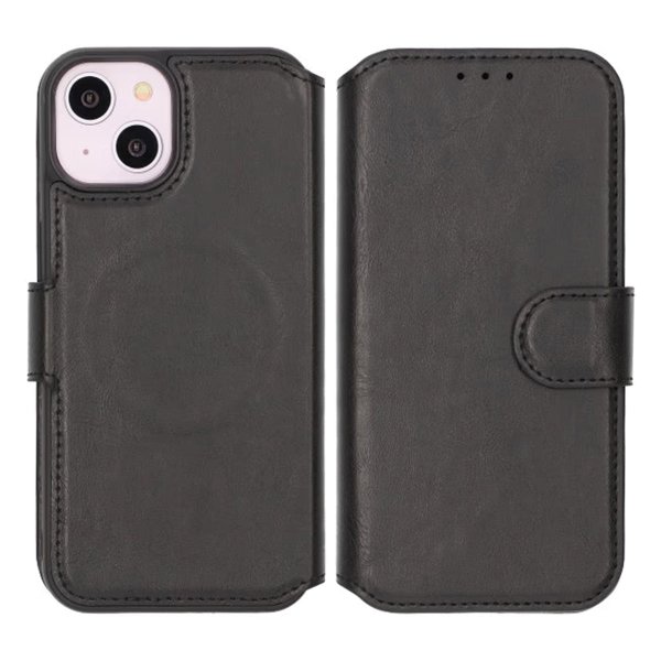 Rvelon iPhone 13/iPhone 14 Fodral 4 Kortfack MagSafe Svart