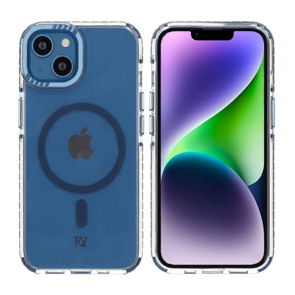 Rvelon iPhone 13/iPhone 14 Skal TPU MagSafe Blå