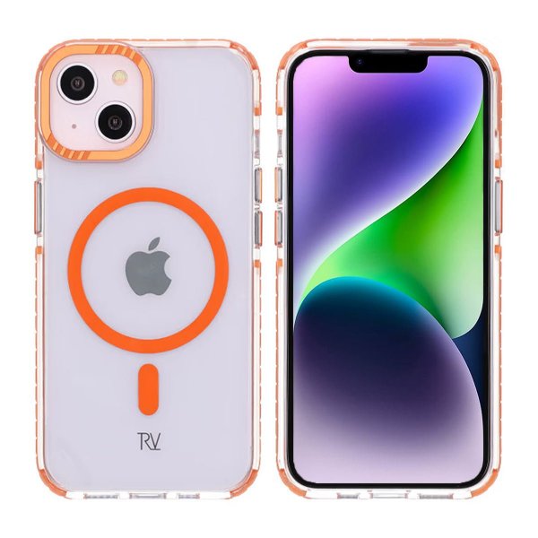 Rvelon iPhone 13/iPhone 14 Skal TPU MagSafe Orange