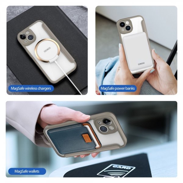 Dux Ducis iPhone 14 Fodral Skin X Pro Series MagSafe Khaki