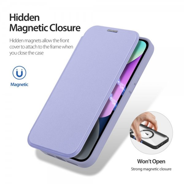 Dux Ducis iPhone 14 Fodral Skin X Pro Series MagSafe Lila