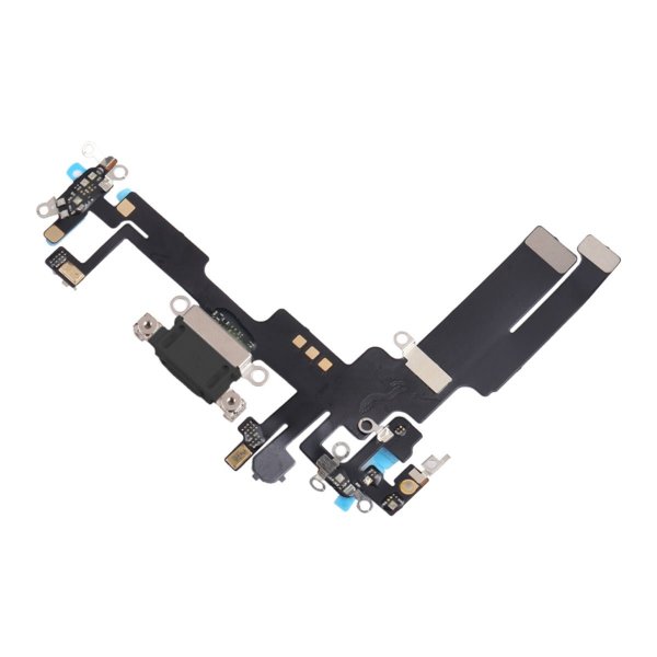 iPhone 14 Laddkontakt med Flexkabel Original - Svart