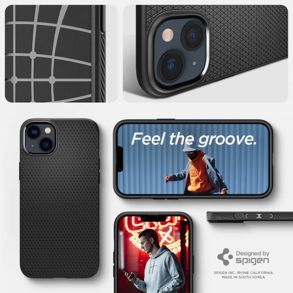 Spigen iPhone 14 Plus Skal Liquid Air Matte Black