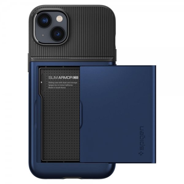 Spigen iPhone 14 Plus Skal Slim Armor CS Navy Blue