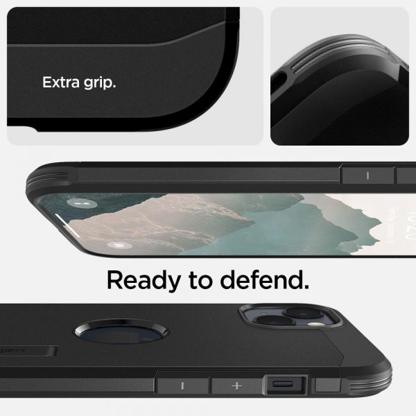 Spigen iPhone 14 Plus Skal Tough Armor MagFit Svart