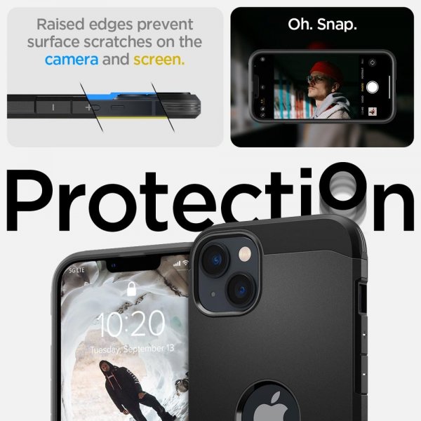 Spigen iPhone 14 Plus Skal Tough Armor MagFit Svart