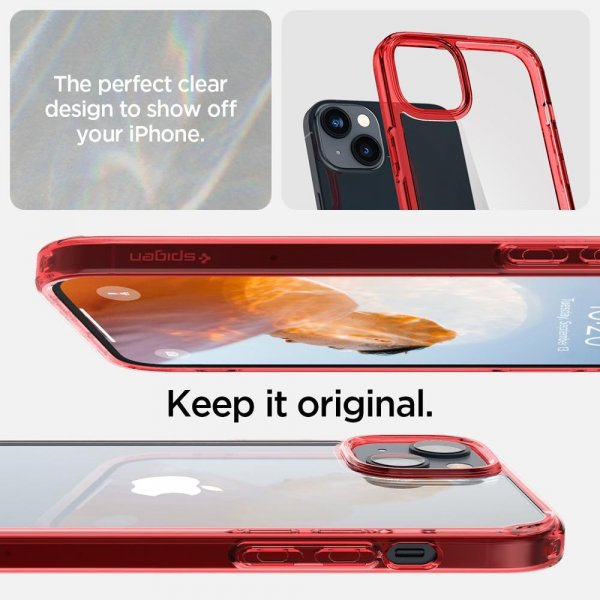 Spigen iPhone 14 Plus Skal Ultra Hybrid Red Crystal
