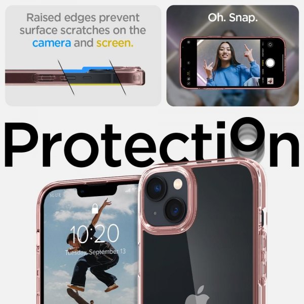 Spigen iPhone 14 Plus Skal Ultra Hybrid Rose Crystal