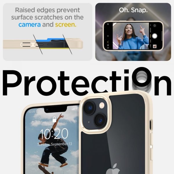 Spigen iPhone 14 Plus Skal Ultra Hybrid Sand Beige