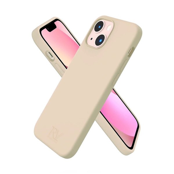 Rvelon iPhone 14 Skal Silikon Beige