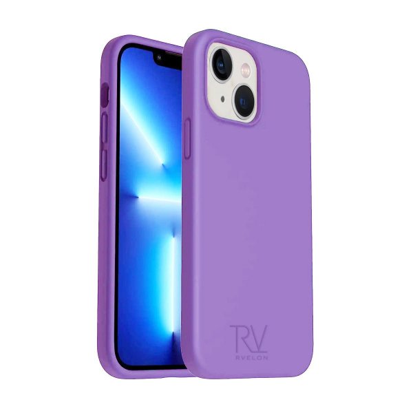 Rvelon iPhone 14 Skal Silikon Lila