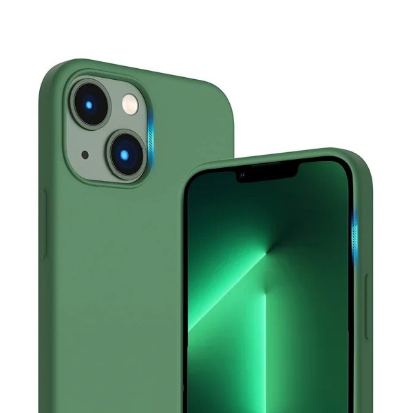 Rvelon iPhone 14 Skal Silikon MagSafe Grön
