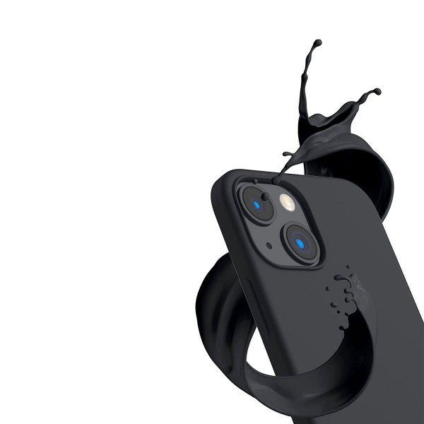 Rvelon iPhone 14 Skal Silikon Svart