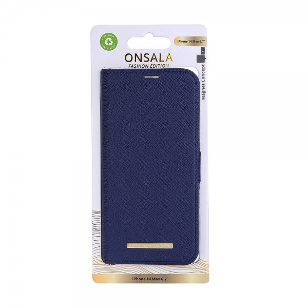 Onsala iPhone 14 Plus Fodral Fashion Edition Löstagbart Skal Navy Blue