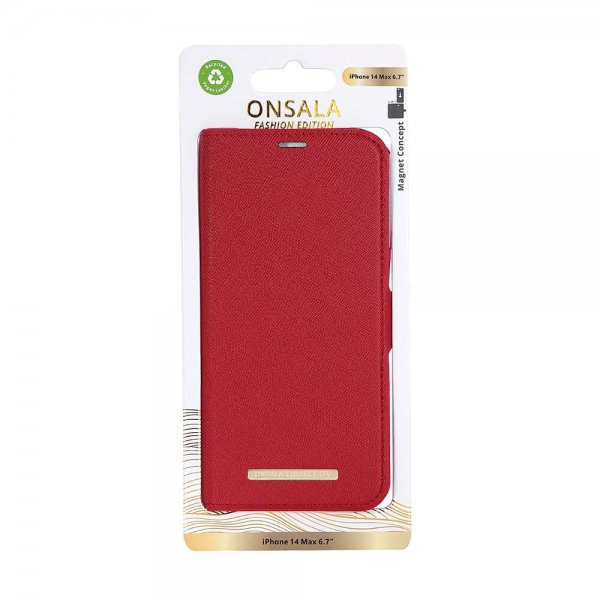 Onsala iPhone 14 Plus Fodral Fashion Edition Löstagbart Skal Röd