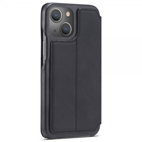 Lc.Imeeke iPhone 14 Plus Fodral Flip Svart