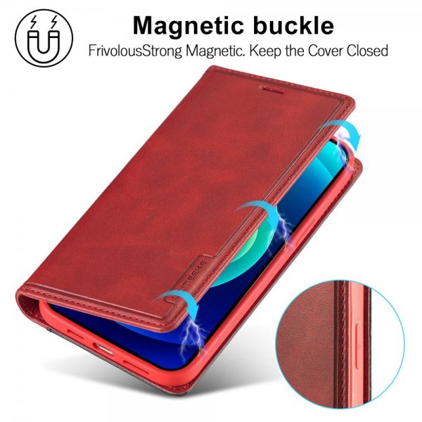 Lc.Imeeke iPhone 14 Plus Fodral Kortfack Utsida Röd